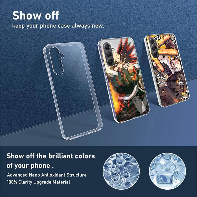 My Hero Bakugou Katsuki Phone Case for Samsung A16 A26 A36 A56 A17 A37 A57 A07 A06 A02S A03 A04S A05S Galaxy Note 20 10 A50S A71