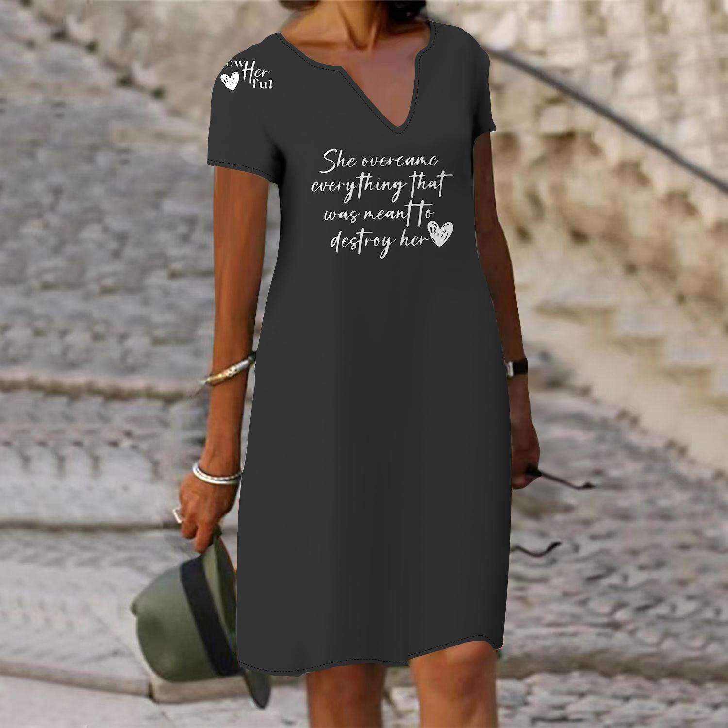 

Летнее модное платье с v-образным вырезом, женское платье с коротким рукавом и леопардовым принтом, платье с английским принтом, свободное повседневное платье для женщин 8XL серый