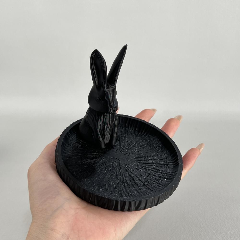 3D Printed Fun Cat Jewelry Tray, Playful and Cute Cat Design, Novel Style, Ideal for Desktop Organization Decoration