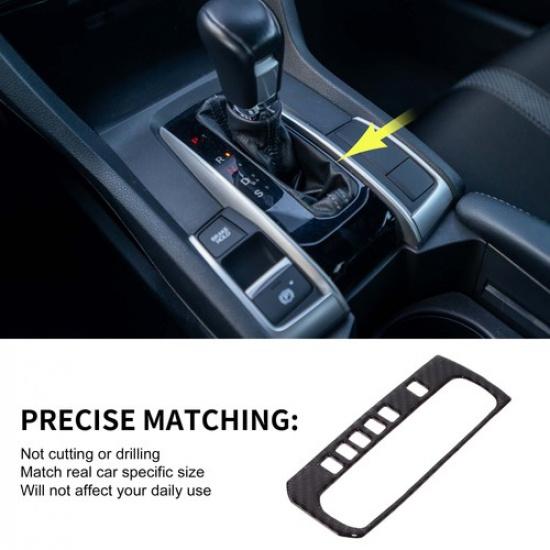 Gear Panel Shift Boots Cover Decal for Honda Civic Sedan Hatchback Coupe 16-21