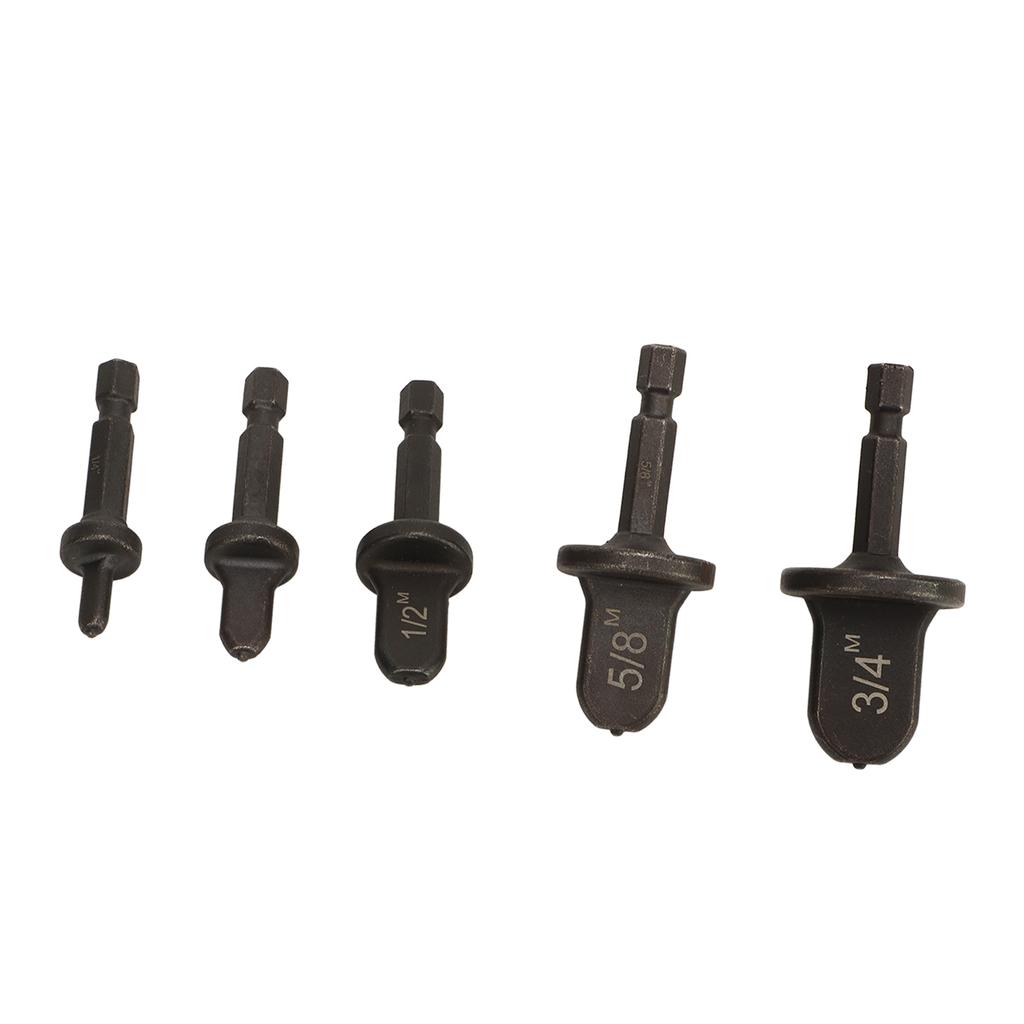 5pcs Copper Tube Expander Copper Pipe Swaging Tool Drill Bit Set for Air Conditioner Repair