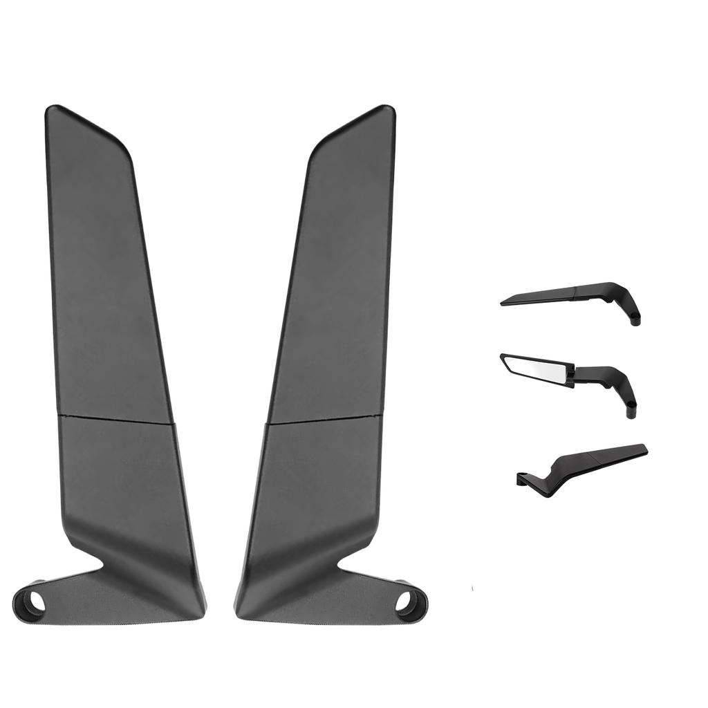 Motorcycle Mirrors Stealth Winglets Mirror Kits Adjustable Mirrors For Kawasaki Honda Aprilia  Benelli Suzuki Harley BMW Triumph