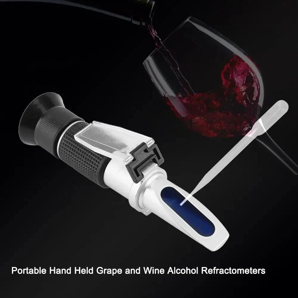 Portable Refractometer Liquor Brewing Alcohol Concentration Detector for Household Handheld 0-32 Fruit Sugar Meter Refractometer