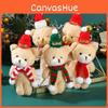 Adorable Plush Christmas Bear Pendant With Colorful Scarves And Hats Perfect For Holiday Decor
