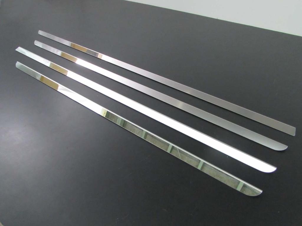 BRIGHTZ Tanto Custom Finish Stainless Steel Window Moulds for the and L385 Tanto Customs L375S/L385S Ultra-Mirror (4-Piece Set) [WIN-SIL-075] L375,