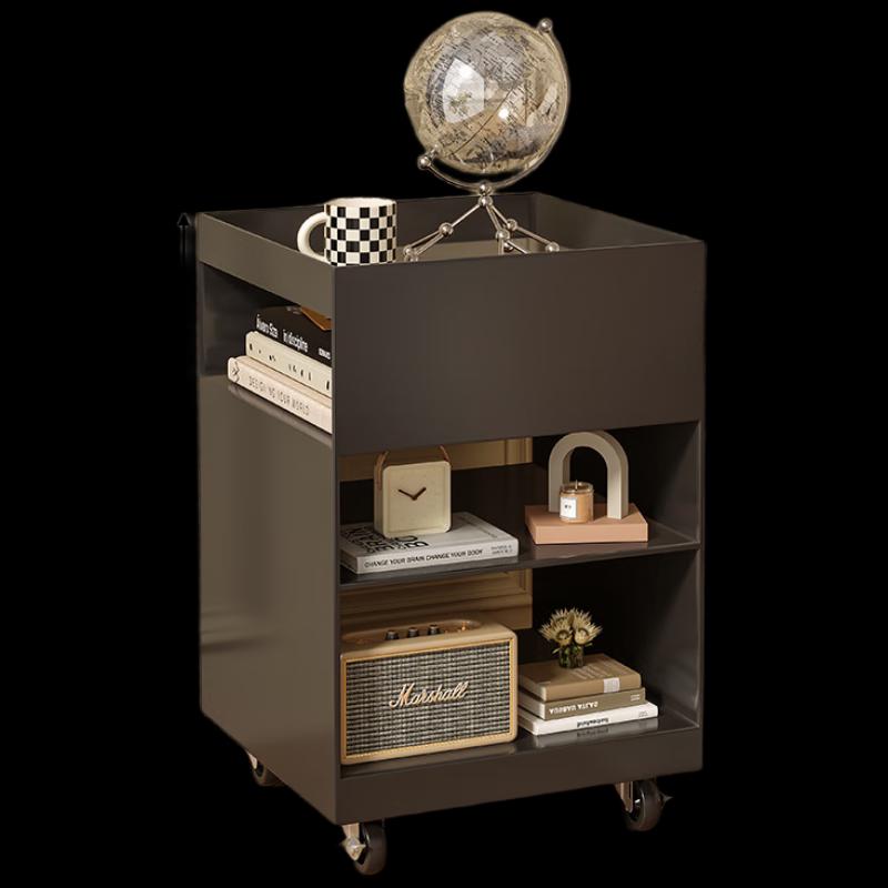 Modern Metal Bedside Storage Cabinet