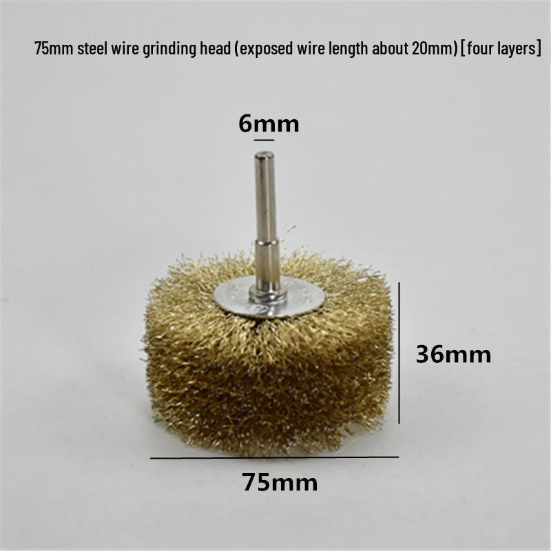 Electric Steel Wire Brush with Handle - Rust Removal, Polishing, and Cleaning.