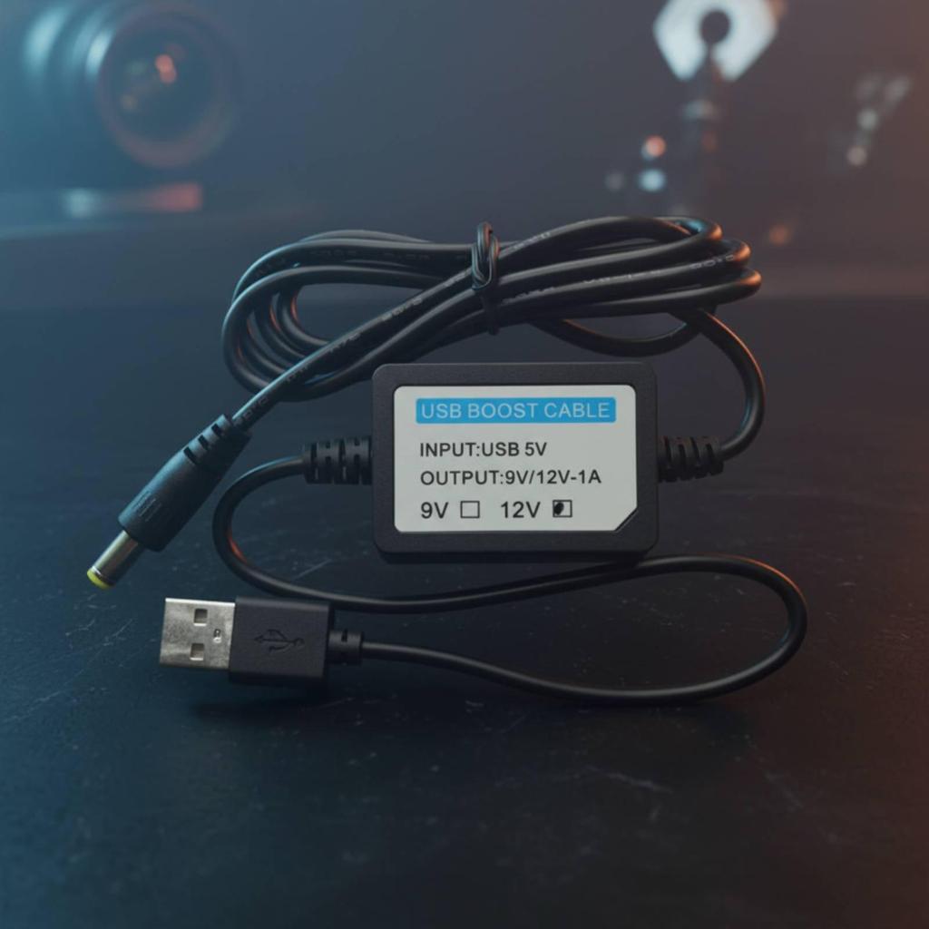 5V To 9V/12V Boost Cable Smart IC Chip USB DC Power