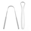 Non-Slip Handle Tongue Scraper Reusable Stainless Steel Portable Tongue Cleaner for Oral Hygiene