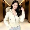 Down jackets women's new winter models, short models, and small people are popular this year. Thickened white duck down winter coats