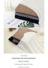 Ultra-Fine Pure Wool Women's Slim-Fit Fishbone Pattern One-Shoulder Mid-Sleeve Base Layer Shirt
