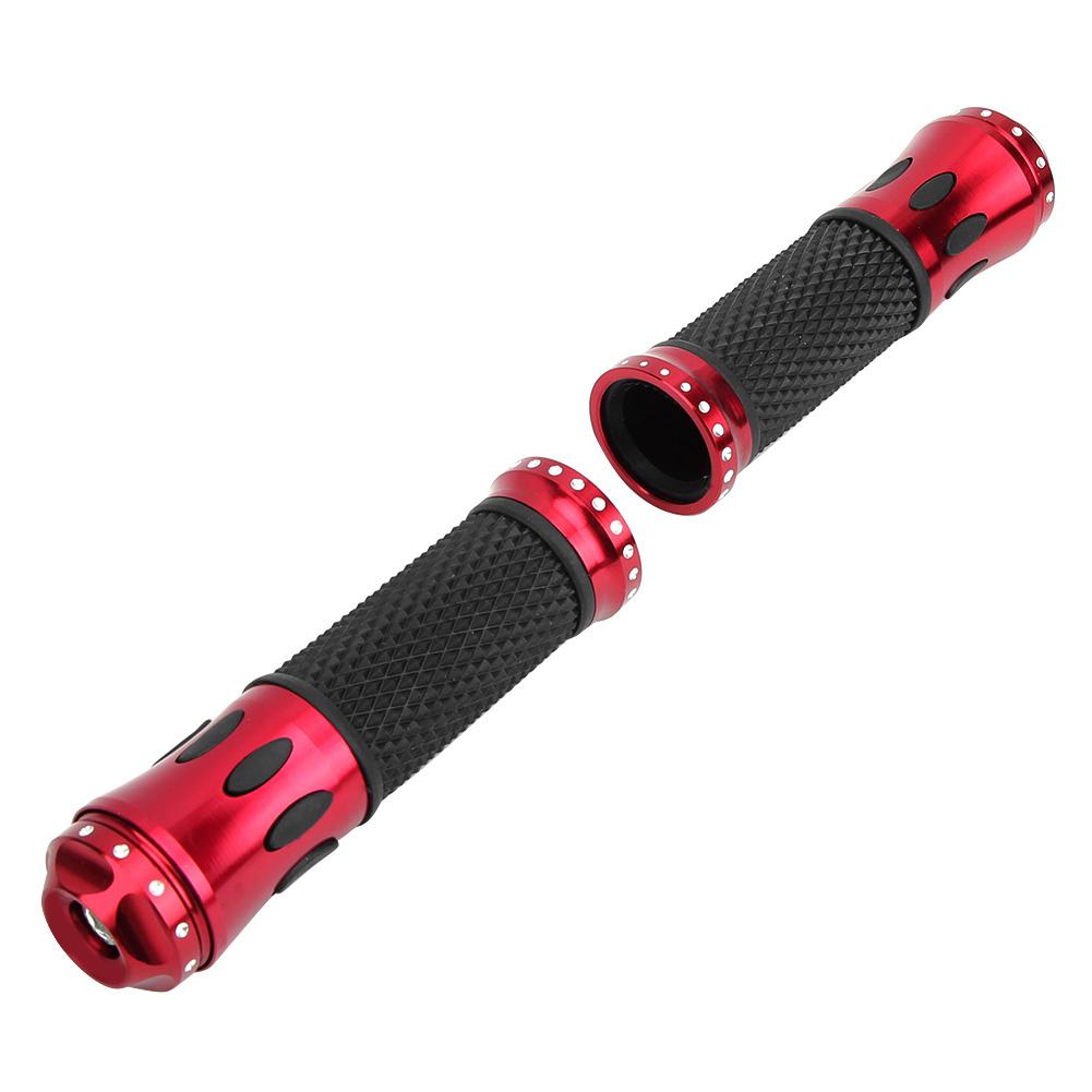 

Universal Motorcycle Handlebar Cover CNC Anti slip Aluminum Rubber Hand Grip Cover Accessory(Red ) красный