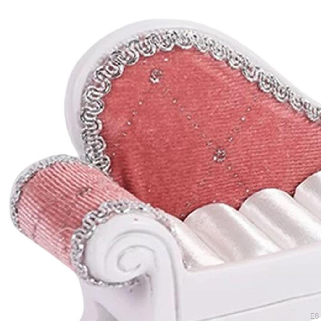 Rings Display Stand Desktop Ornament Elegant Soft Lining Portable Jewelry Holder Organizer for Home