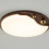 American Retro Walnut Ceiling Lamp: 2024 New Medieval Style for Living Room or Bedroom