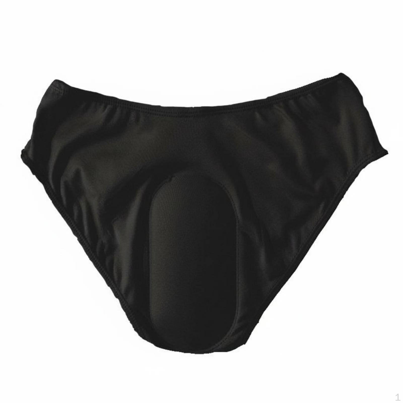 Silicone Padded Shorts Stretch Material Elastic Waistband Hip Butt Pads for Skiing,