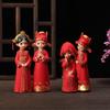 Estatueta de Casal de Noivos Criativa Xianci - Decoração de Casamento Chinês e Presente Auspicioso