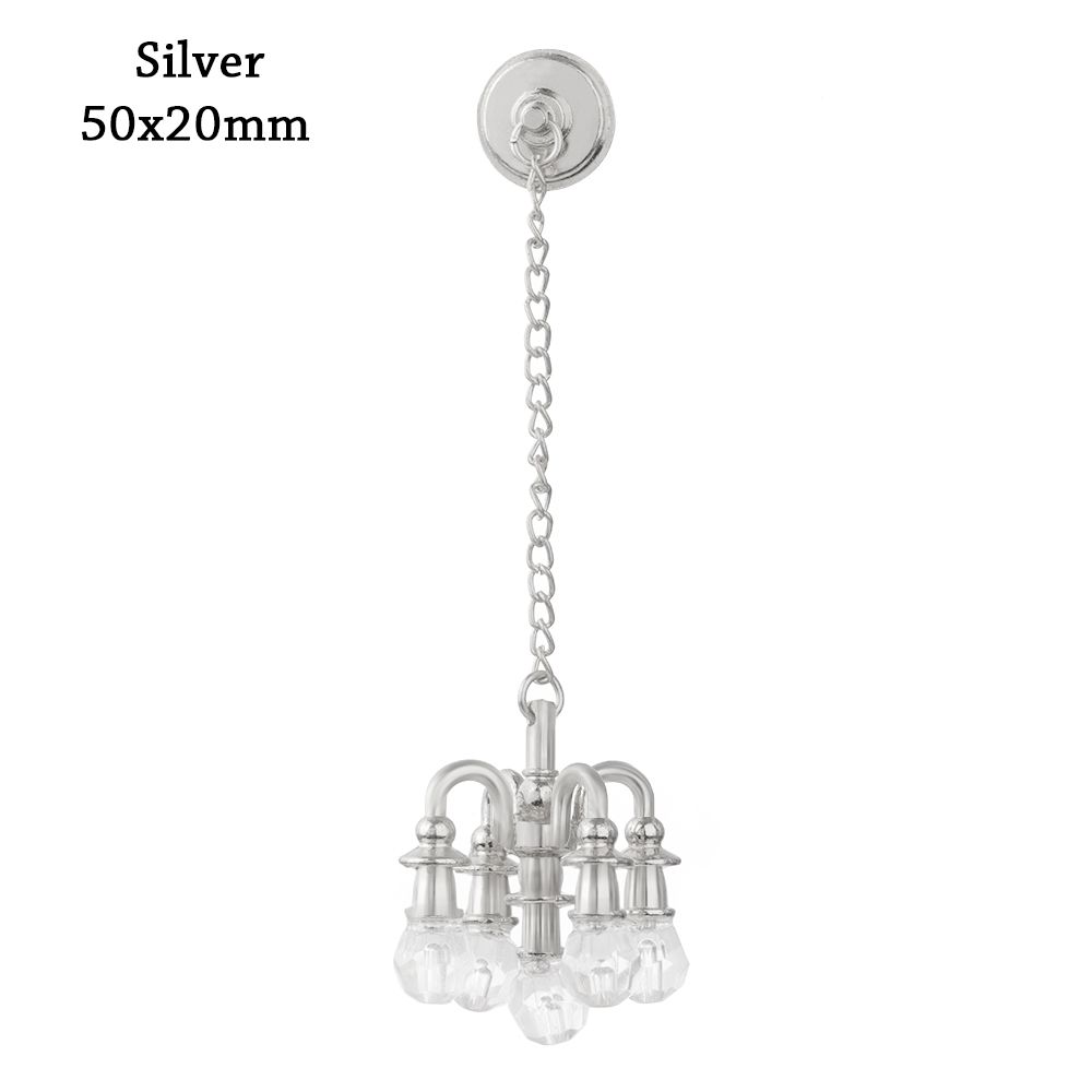 Scale 112 Fashion Vintage Chandelier Mini Furniture Toy Playing House Miniature Dollhouse Ceiling Lamp Model Doll Accessories