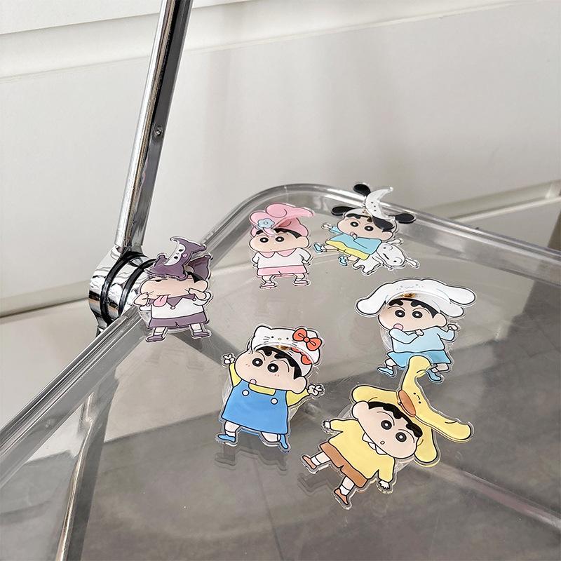 Cartoon Xiaoxin Cute Fun Mobile Phone Airbag Bracket Back Sticker Retractable Desktop Rotatable Watching Drama Support Rack