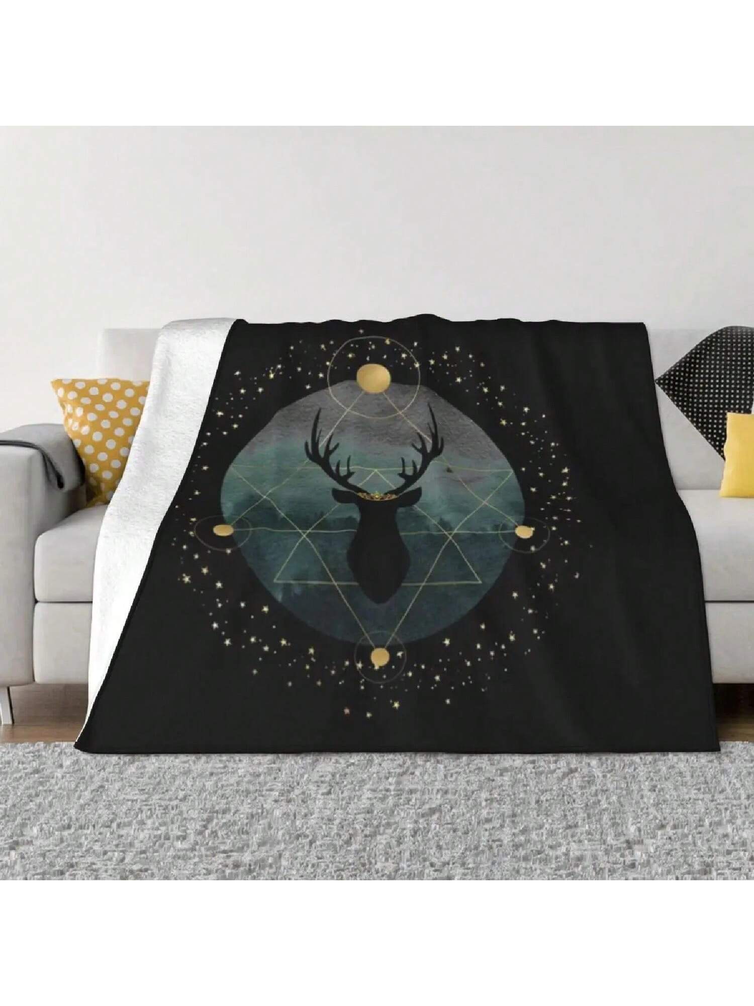 Стеклянный Трон - Лесной Олень Ультрамягкое Микрофлисовое Одеяло 75X95CM