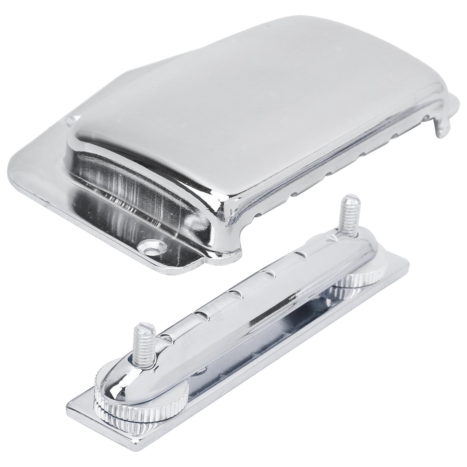 Fixed Bridge Tailpiece Metal for Electric Guitar with Protective Cover