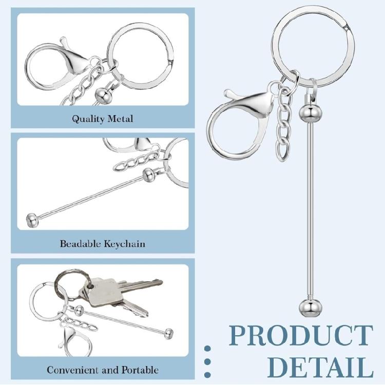 12 Pcs Elegant Keychain Crafting Set Sturdy Alloy Beading Charm Pendant for Stylish Key Decorations and Ornament
