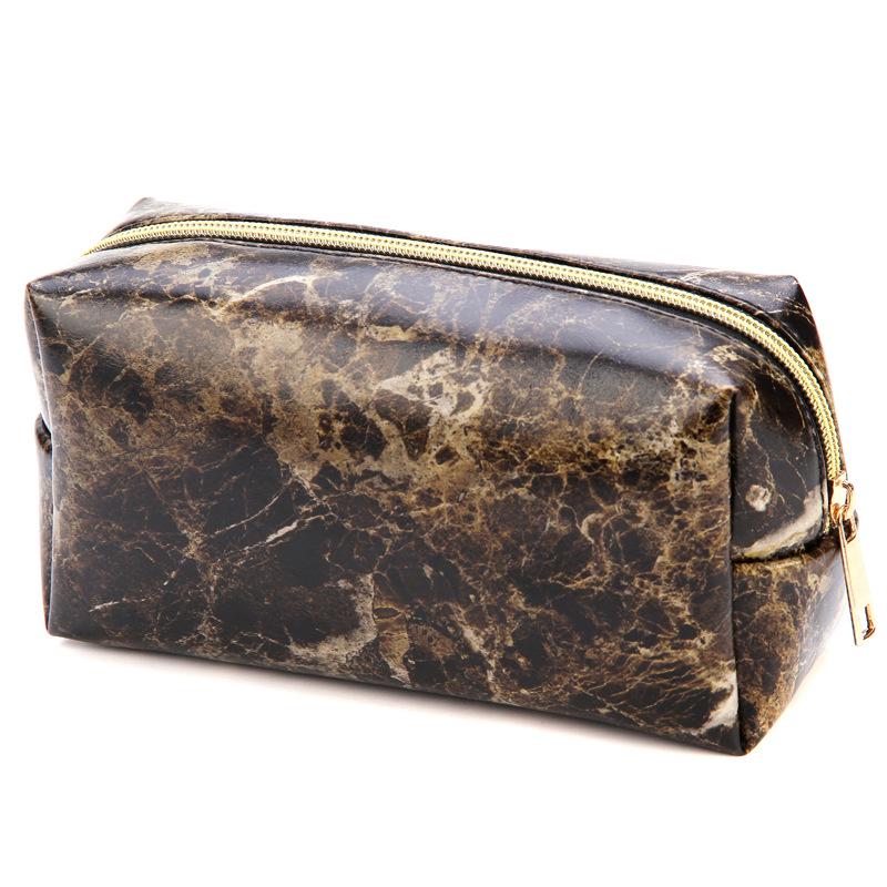 Geantă organizatoare pentru cosmetice pentru femei, geantă cosmetică cu imprimeu leopard, geantă de machiaj din piele pentru femei, instrument de toaletă, genți negre