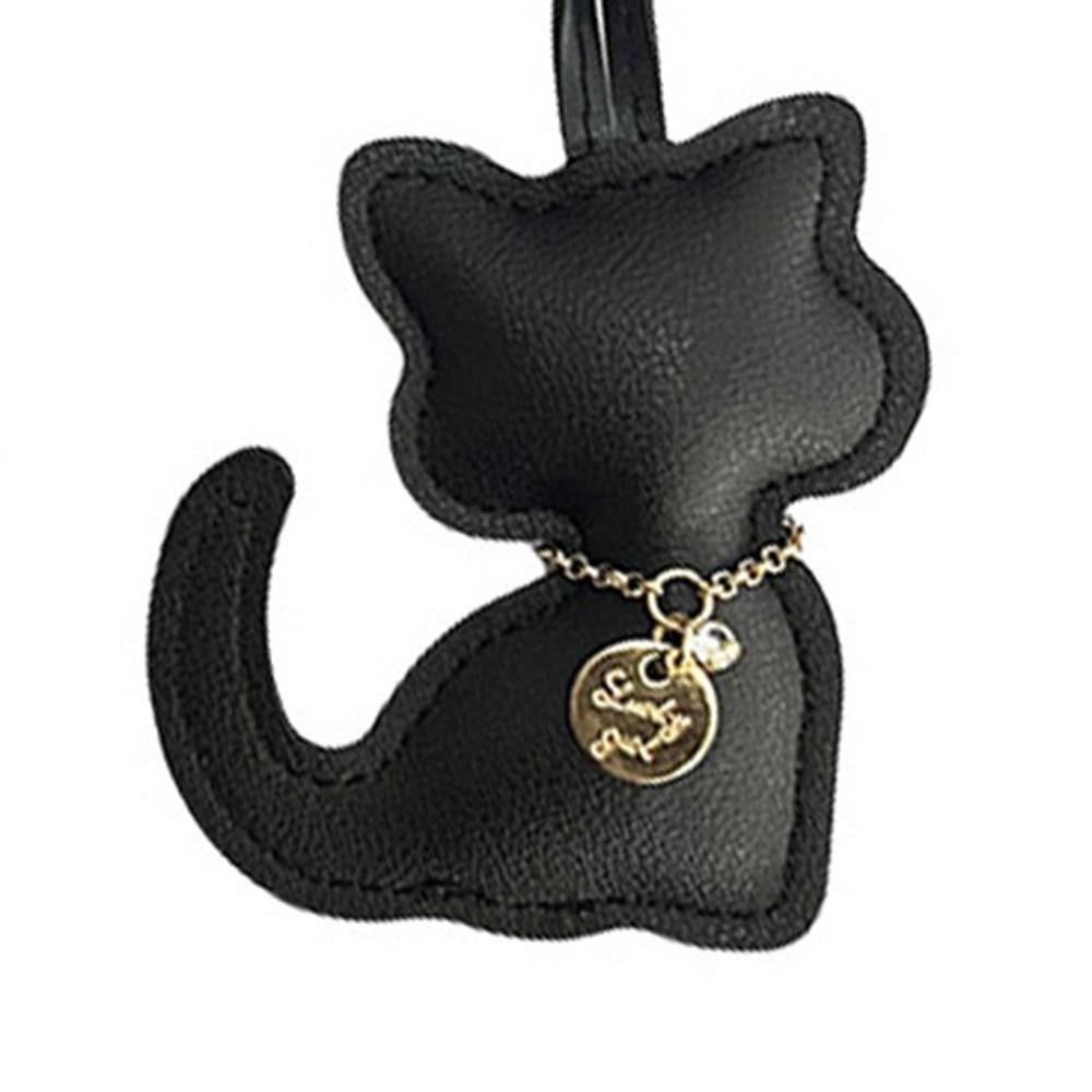 Bowknot Cartoon Cat Pendant Cute Key Ring Fashion Bag Hanging Accessory  Couple