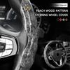 Car Steering Wheel Cover Anti Slip Microfiber Leather Protection Cover For Macan 911 718 Taycan Panamera Cayenne Boxster