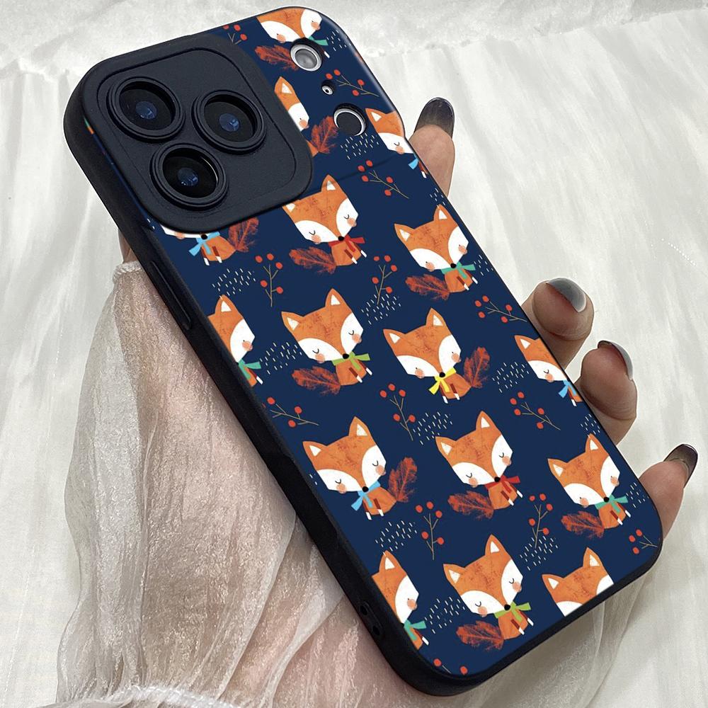 

M387 puzzle foxes fox art design Angel Eyes Soft Phone Cases fori Phone Samsung Galaxy Xiaomi Rdemi Huawei Honor Infinix Realme OPPO Vivo All Model Vivo Y400 PRO 5G чорний