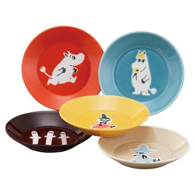 Yamaka Shoten MOOMIN Σετ Πιάτων Γάμου Διαμέτρου, 5, 13.5cm, Σκανδιναβικό, Δώρο, Δώρο, Ιαπωνία, MM1300-57