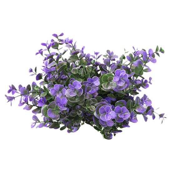

Пластиковый цветок, имитация эвкалипта, не увядающий, необычный, красивый свадебный искусственный стебель с листом фиолетовый