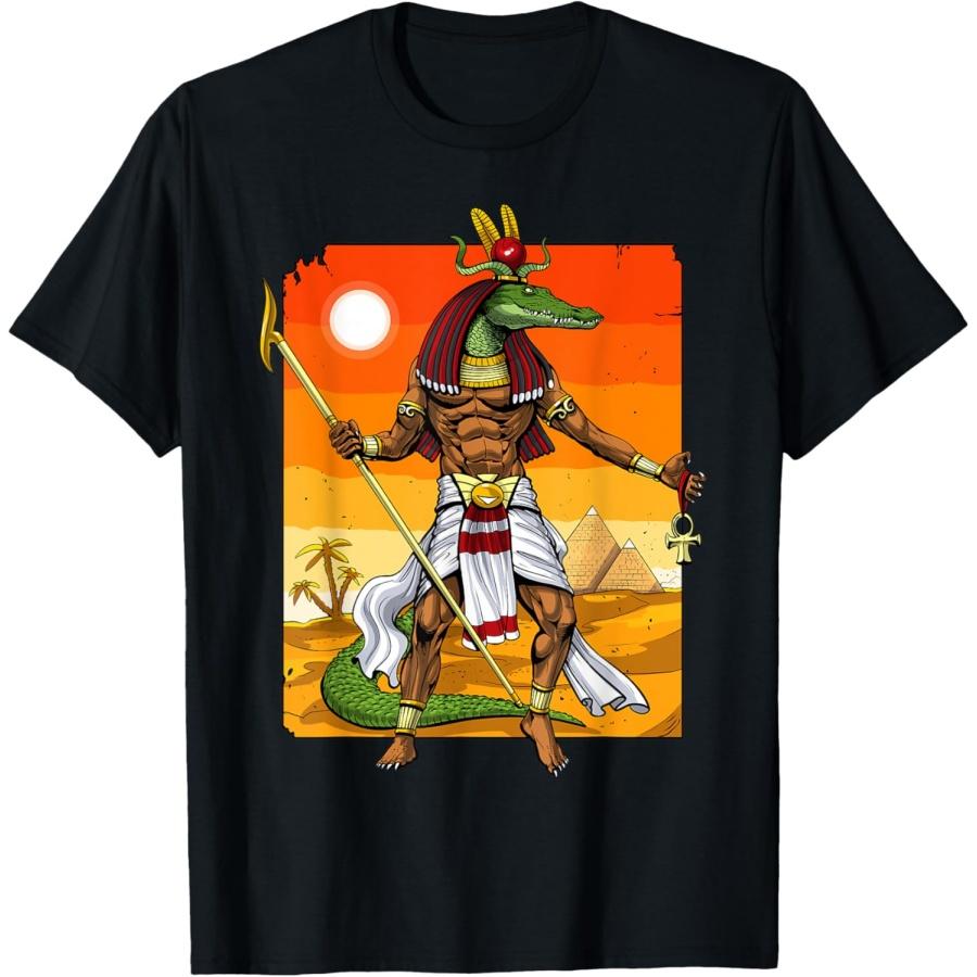 

Египетский бог Собек Древний Египет Мифология Пирамиды Фараон Футболка(1) XXXXXL чёрный