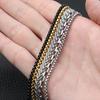3mm Rolo Link Chain 316L Stainless Steel Necklace Gold/Steel Color 60CM Long Chain Lobster Clasp Necklace For Men Women Gifts