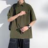 Men's Summer Lightweight Half-Zip Polo T-Shirt
