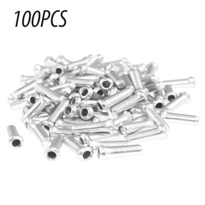 100PCS Multicolor Aluminum Alloy Bicycle Brake Shifter Tip Wire End Cover Cable Parts Derailleur Shift Cable Core Cap Gear