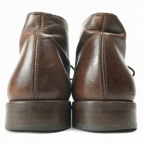 BLACKRAPID Made in Italy Vollleder Chukka Boots Braun Größe 8 26,5 Herren(GEBRAUCHT)