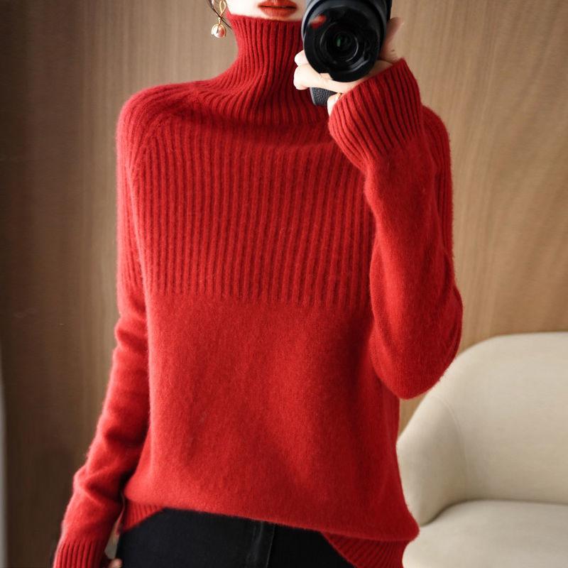 Women's Sweater Turtleneck Trending Sweater Fashion Autumn Winter Pullover Women's Knitwear