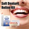 Soft Denture Reline Kit Simulation Braces Hide Missing Crooked Stained Broken Teeth for Men and Women Easy Use Dental Care 50g