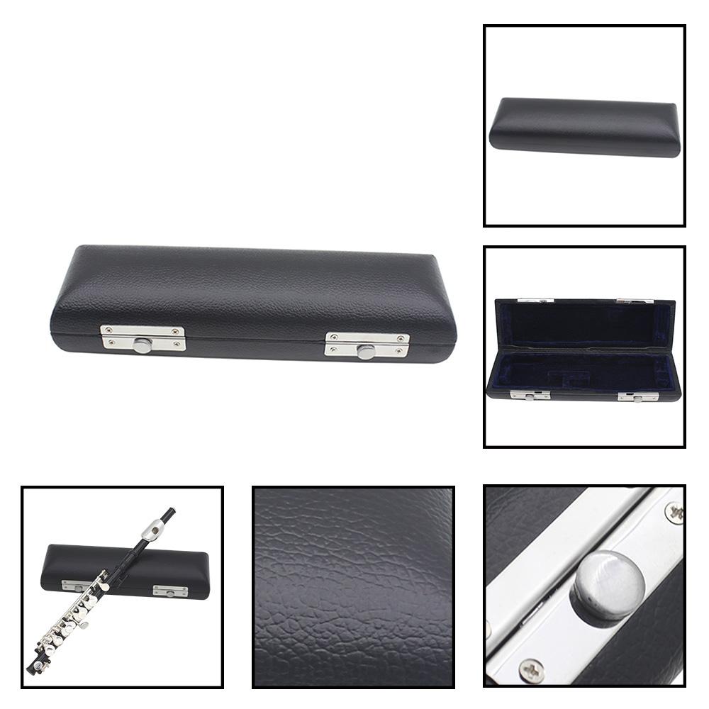 Detachable Silver Plated C Piccolo With Screwdriver PU Leather Box Cleaning Tool Set(Silver)