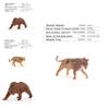 Simulation Tiger Lion Giraffe Elephant Hippopotamus Wild Animal Model Ornament For Educational Use And Gift Giving