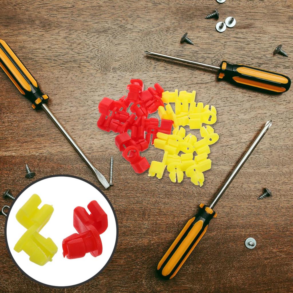 GLEAVI 20pcs Tailgate Handle Rod Clip Replacement Lock Rod Clip Car Door Lock Auto