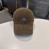 Korean new letter embroidery polished soft top baseball cap women's spring and autumn fashion simple versatile cap