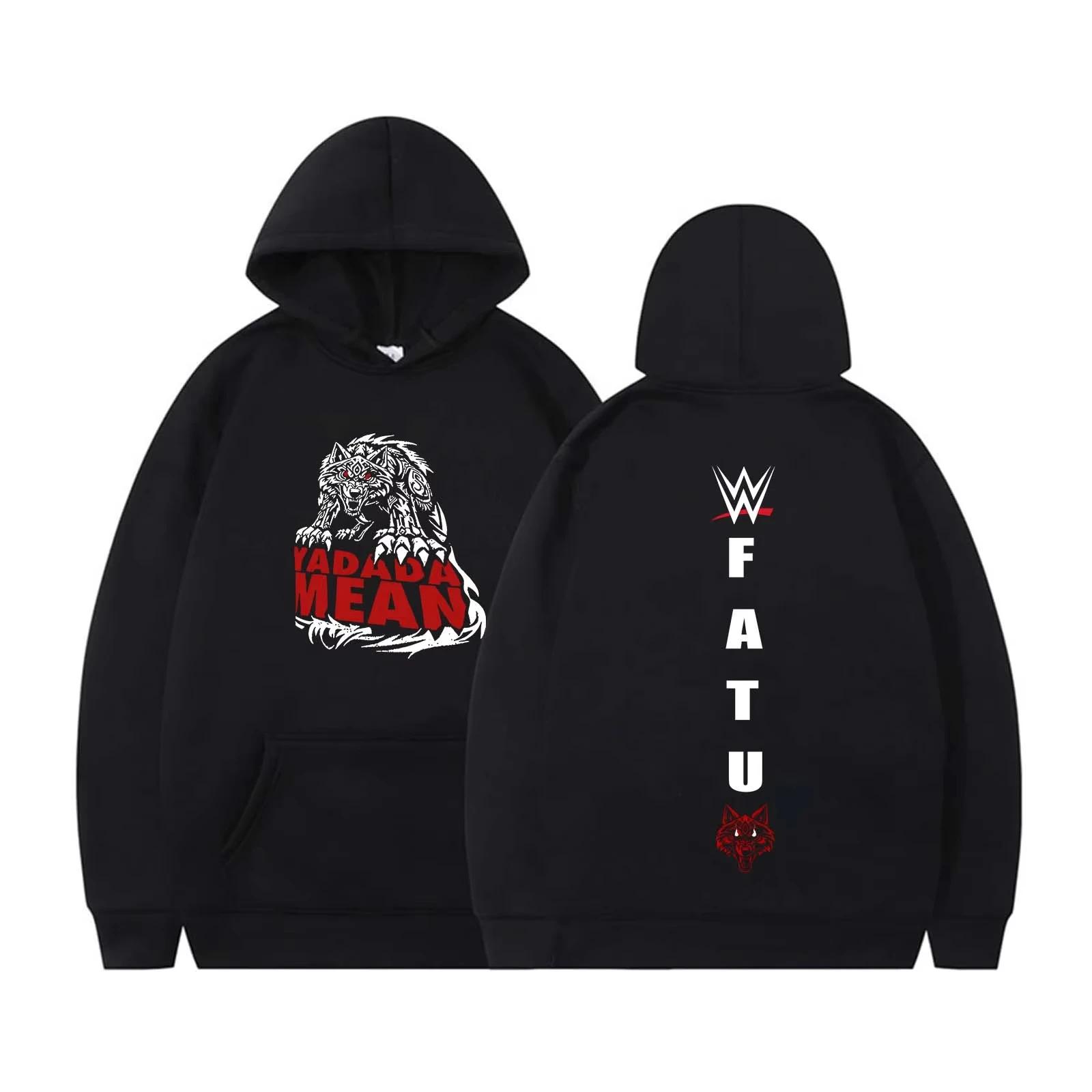 

2025 Jacob Fatu Tribal Wolf Yadada Mean Hoodie Jacob Fatu Hoodies Men Women Long Sleeve Streetwear Hip Hop Sweatshirt Y2K Clothe 2XL