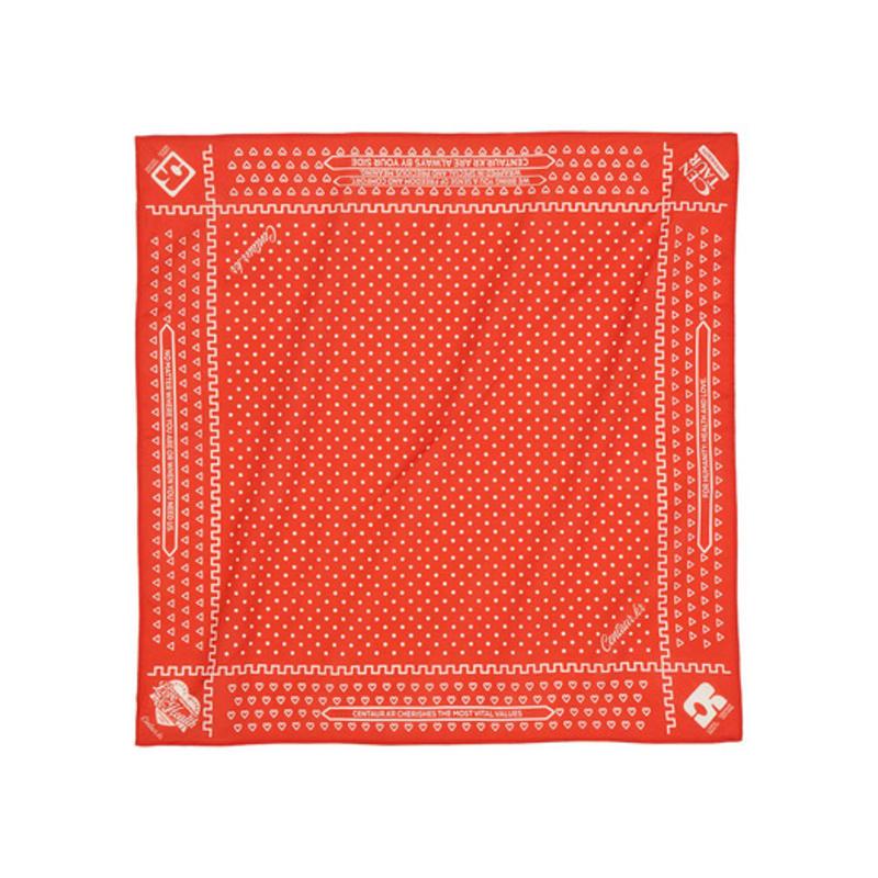 CENTAUR.KR CENTAUR ARCHIVE SMALL BANDANA_RED
