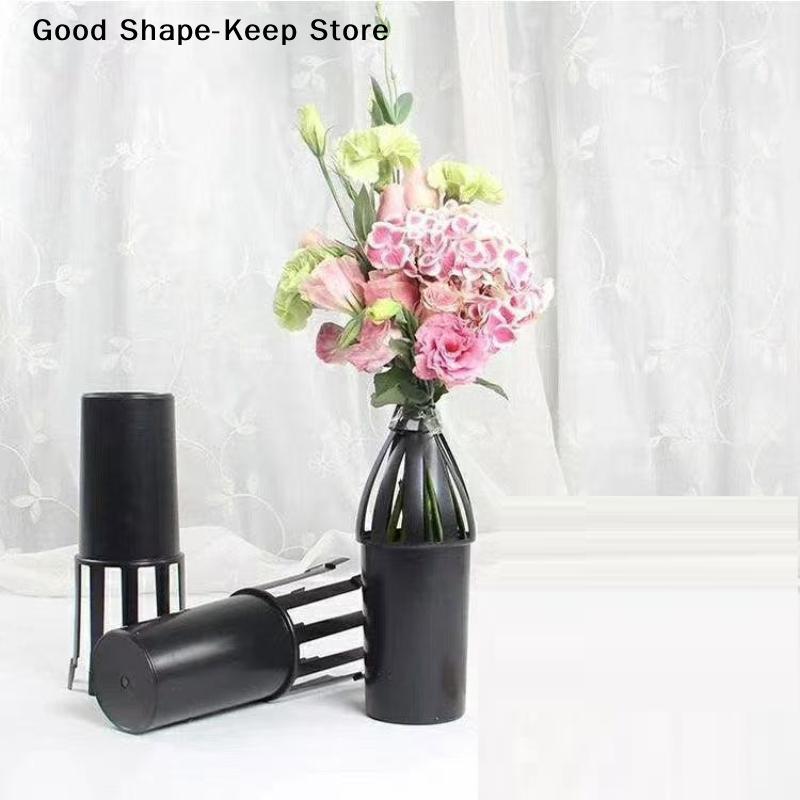 Base de Bouquet para Florista Profissional com Revestimento Retentor de Hidratação para Flores Frescas, Vaso Interno para Arranjo Rápido,
