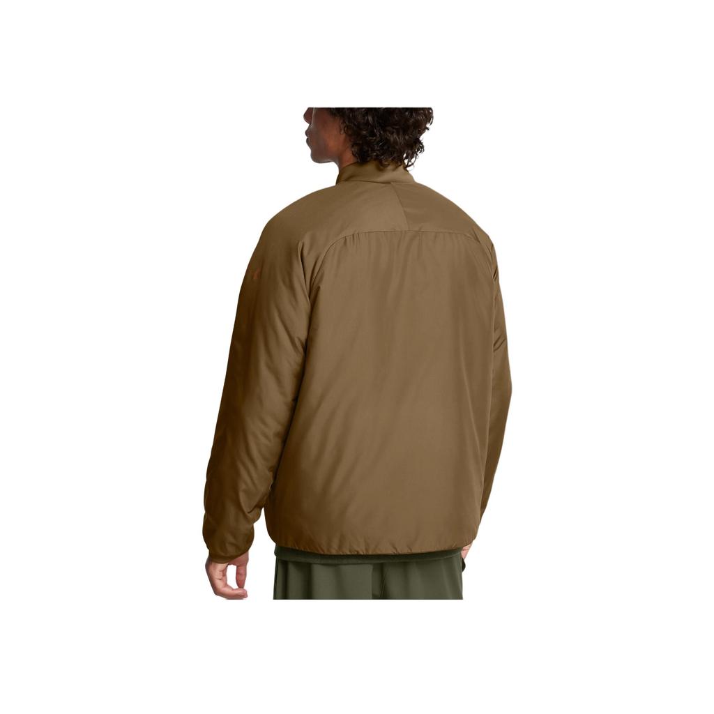 Under Armour Unstoppable Solid Color Outdoor Casual Waterproof Loose Warm Jacket Men Jacket Coyote-Brown 1388903-498