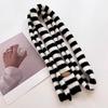 Knit Long Choker Striped Scarf for Women Harajuku Style for Jeans or Dresses