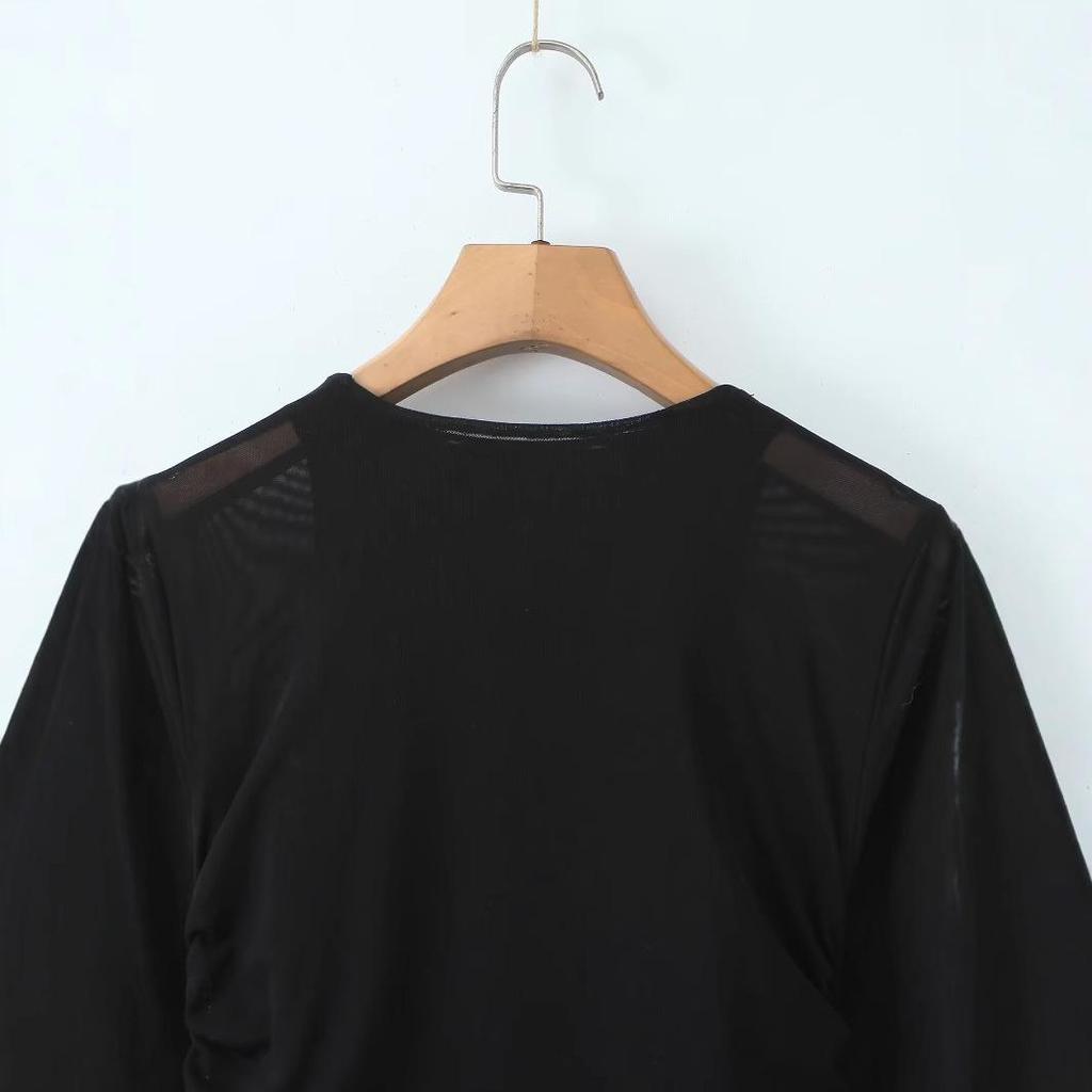 2024 Winter European & American Fashion Slimming Pleated Midi Dress for Women