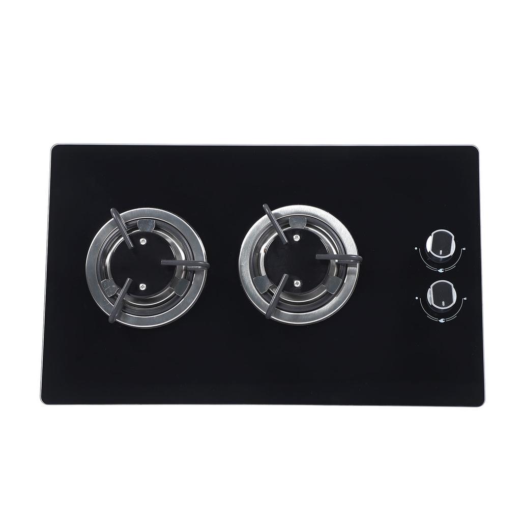 Marine Gas Stove 2 Burner LPG Gas Cook Top Stove Tempered Glass Double Hob 1.8kw for Boat Caravan RV Camper