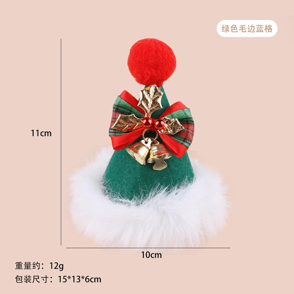 Pet Christmas Cute Small Hat Adjustable Cat Christmas Party Decoration Hat Pet Hat